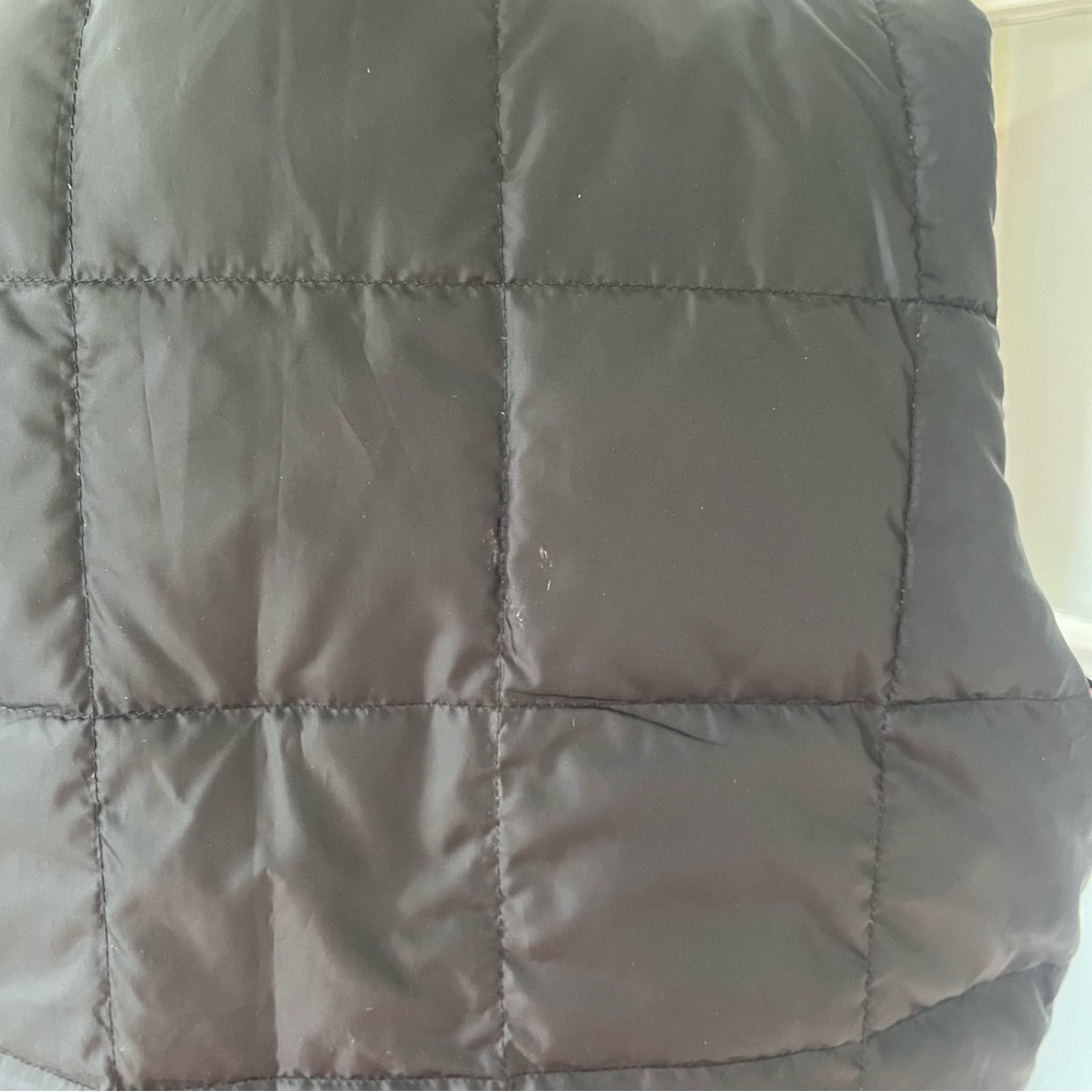 Vintage L.L. Bean reversible down vest pink black M - Picture 7 of 15